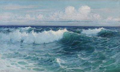 Lionel Walden Breaking Waves oil painting image